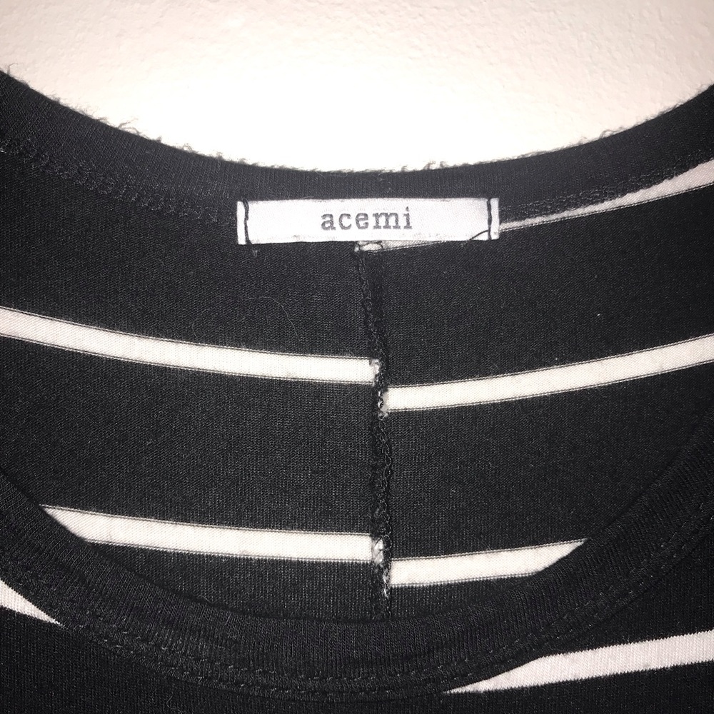 🖤 CUTE B&W STRIPED T-SHIRT DRESS 🤍 - Picture 2 of 3